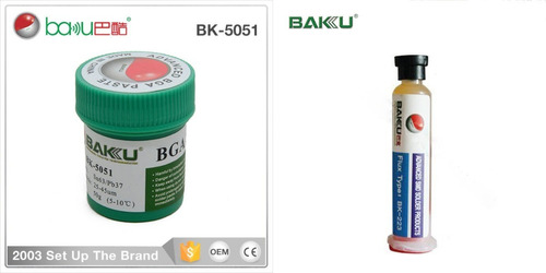 Flux Liquido Baku + Pasta Para Reballing, Baku 50 Gr