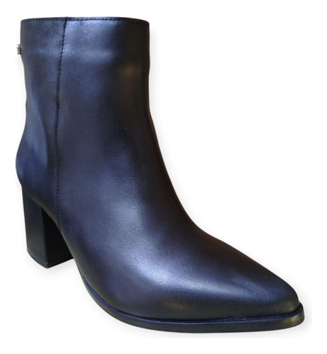 Botas Bajas En Punta Cuero Fragola Premium Tipcalzado 0701