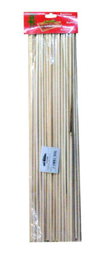 Pack 6 Palo Anticucho Brocheta Pincho Grueso 34cm  36135-11