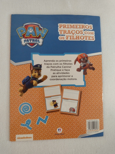 Primeiros Traços Com Os Filhotes - Nickelodeeon Paw Patrol C 02207 (Usado)