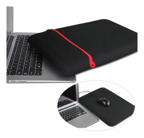 Imagen 3 de 4 de Funda Para Portátil 15.6 Pulgadas En Neopreno Doble Faz 15.6