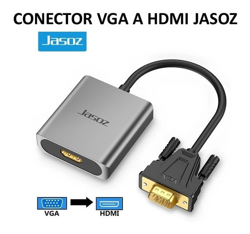 Conector Vga A Hdmi Jasoz