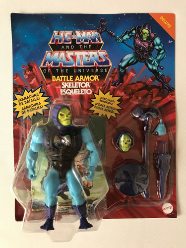 Skeletor Battle Armor Motu Origins Reempaquetado Armadura Ba (Usado)