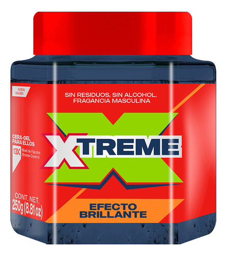 Xtreme cera gel para peinar efecto brillante 250g