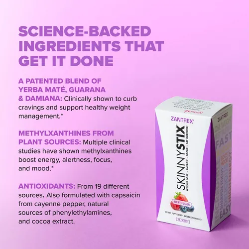 Polvo Energético Zantrex Skinnystix Para Aumentar La Energía