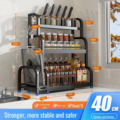 Soporte Para Botellas De Condimentos, Soporte Para Cuchillos