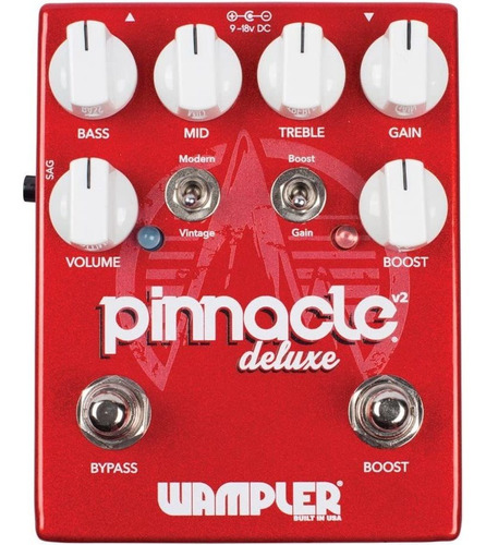 Wampler Pinnacle Deluxe V2 Distortion - Pedal De Efectos Par