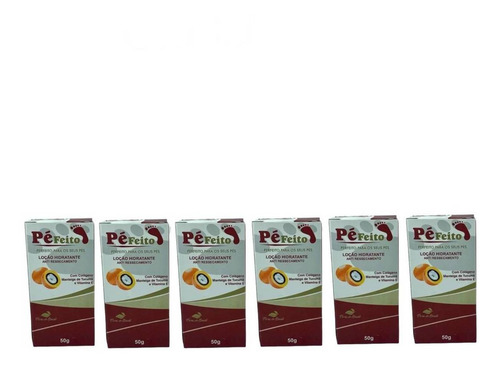 Loção Hidratante Pé Feito Antiressecamento 50g - 6 Unidades