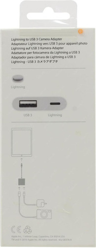 Apple Adaptador Lightning A Usb 3 Para Cámara Original