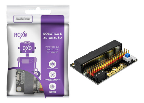 Módulo Microbit Expansivo Gpio 2.0 - Roxo