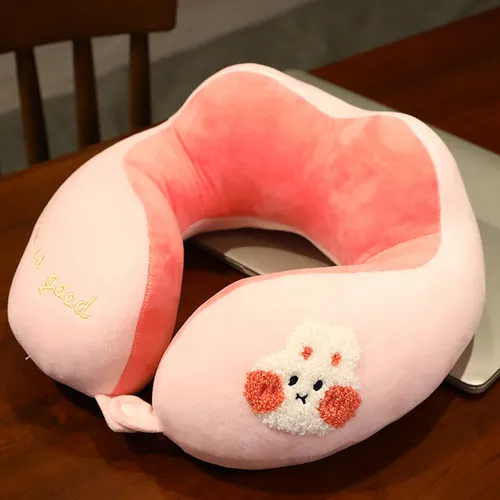 Cojín De Viaje En 3d Con Diseño De Conejo Con Forma De Anima