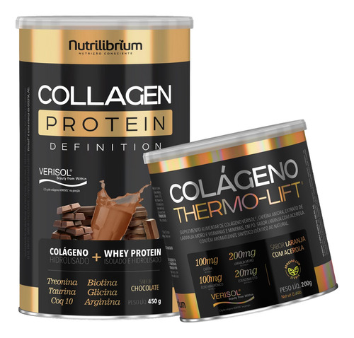 Kit Colágeno Protein 450g + Colágeno Termogênico 200g