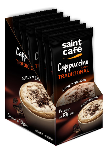 Pack X6 Sticks Saint Café Cappuccino Tradicional Ub