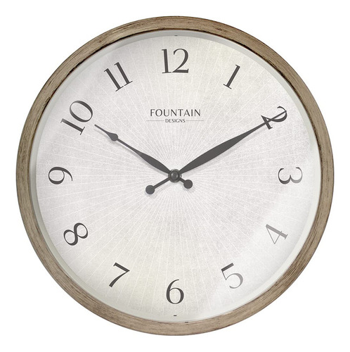Fountain Designs Reloj Moderno De Granja De 12.0 In, Reloj S