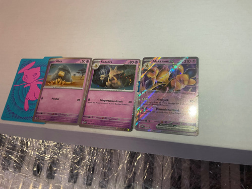 Alakazam Ex Pokemon Tcg Set Tres Cartas (Usado)