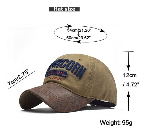 Imagen 5 de 6 de Gorra Béisbol Gorro De Algodón Importado