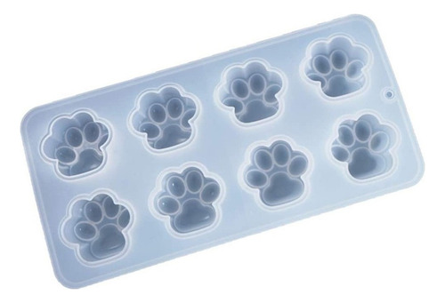 A Molde De Silicona Con Forma De 8 Patas De Gato 3d