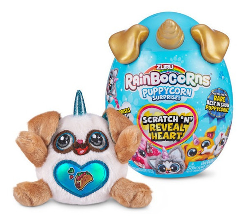 Peluche Rainbocorn Sparkle Heart Sorpresa Unicornio