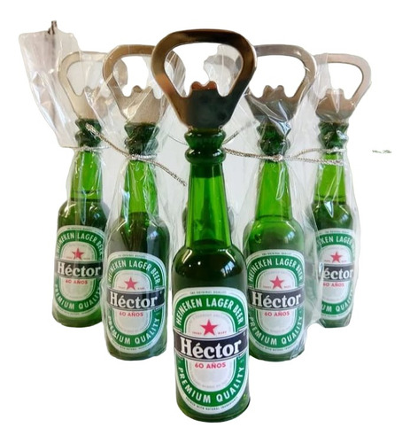 10 Souvenir Destapador Mini Botella Replica Cerveza Fernet
