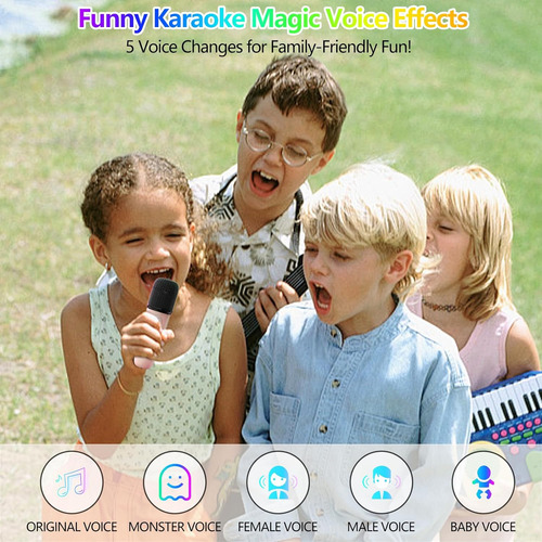Mini Máquina De Karaoke, Altavoz Portátil Bluetooth 5.3 Con