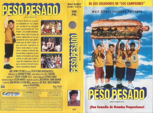 Peso Pesado Vhs Heavy Weights Ben Stiller Disney