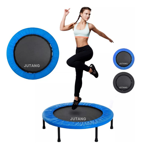 Mini Trampolín Brincolín Ejercicio Fitness Jumping Aeróbics Azul Jutang 91 cm
