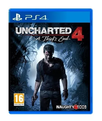 Jogo de Ps4 Uncharted 4 a Thief´s End - Game Uncharted 4 a Thief´s End Mídia  Física, Produto Masculino Sony Usado 92035005