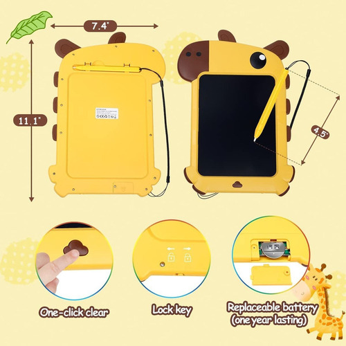 Mz Tableta De Escritura Lcd For Niños Que Aprenden