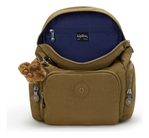 Mochila Mujer Kipling City Zip Mini Marrón Color Café