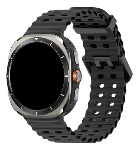 Malla Ocean Para Smartwatch Samsung Watch 7 Ultra 47mm 4-negro 3.44 Cm