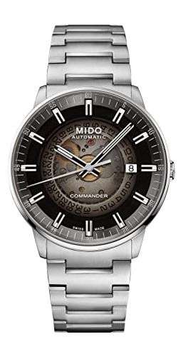 Reloj Automático Suizo Para Hombre, Esfera Negra, 40mm