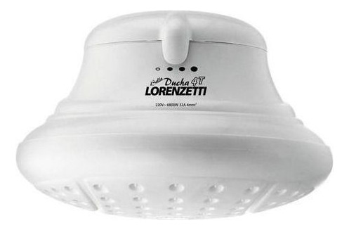 Chuveiro Lorenzetti Bella Ducha 4t Branco/azul 6800w 220v Cor Branco