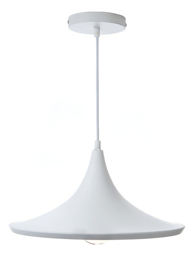 Lámpara Colgante Ava, 15 W, Base E27, Interior, Aluminio Estructura Blanco
