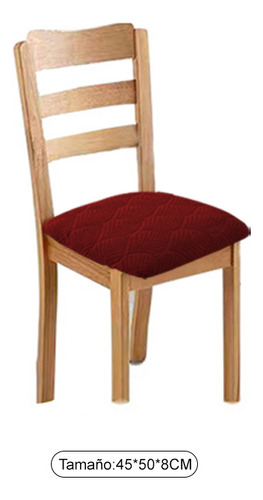 4 Fundas Para Sillas Pequeñas Home Leaf Y Protectores De Coj Color Rojo