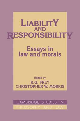 Libro Liability And Responsibility : Essays In Law And Mo...