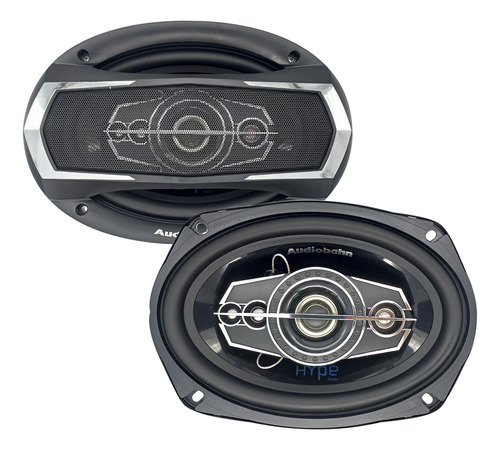 Bocinas Para Carro 6x9 600 Watts 5 Vias Serie Hype Negro