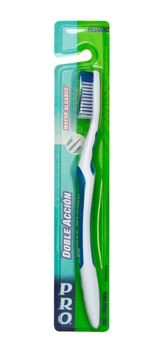 Cepillo Dental Pro Doble Accion X 1 Un Mediano