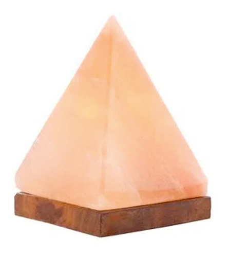 Abajur Terapêutica Sal Rosa Himalaia Pirâmide Média 16cm