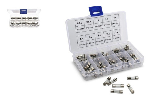 Kit De Fusibles Europeo 5x20mm 0.5 1a 2a 3a 5a 6a 8a 10a 15a