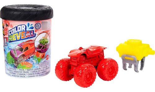 Hot Wheels Monster Trucks Color Reveal Cambia Color En Agua