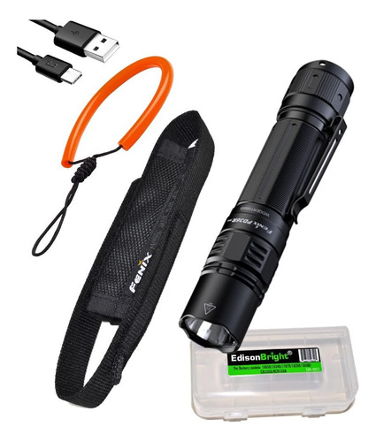 Linterna Led Fenix Recargable C/clip + Estuche - Negra