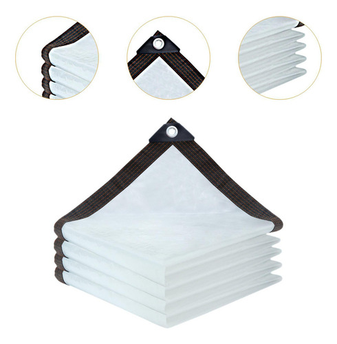 Lona Transparente, Tela Aislante Para Cobertizo, 4x4 Metros