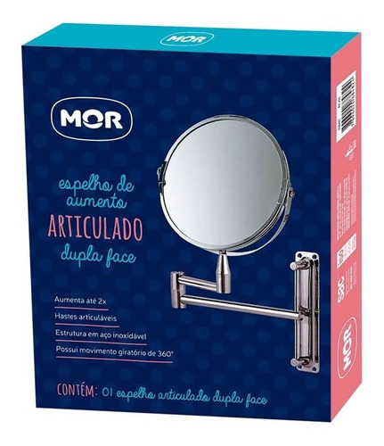 Espelho De Aumento Dupla Face Articulado