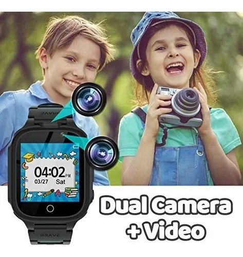 Reloj inteligente para niños de 3 a 10 años de edad, pantalla táctil HD de  1.54 pulgadas, con cámara doble, juegos, reproductor de música, podómetro