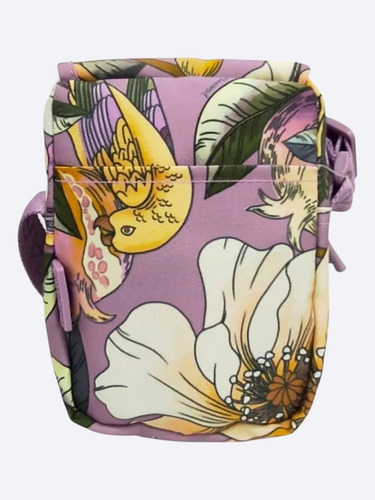Bolsa Farm Fervo Romance Em Flor Cor Lilás