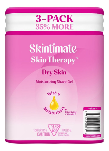 Skintimate Crema Hidratante De Afeitar Para Mujeres 3pack