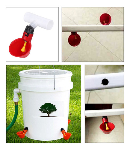 Bebedero Automático De Vasos De Agua De Pollo De 10 Piezas,