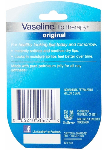 Vaselina Terapia Labial - Original - 0,25 Oz