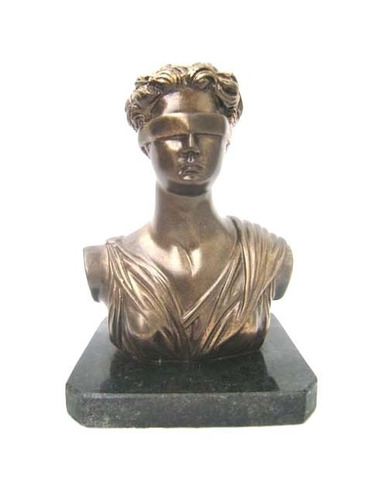 Busto Justiça De Petit Bronze ( Cod 203 )