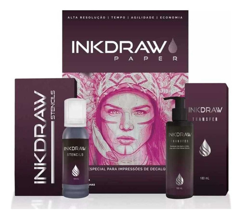 Kit Inkdraw Stencil + Inkdraw Paper + Inkdraw Transfer